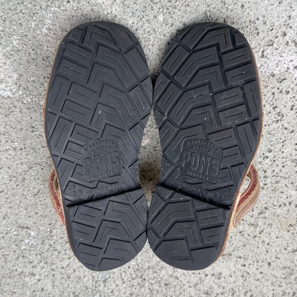 PONS Frailera Style Avarca Shoes Girls 26 EU 9.5 US Metallic Rose Gold Sandals - Picture 8 of 9